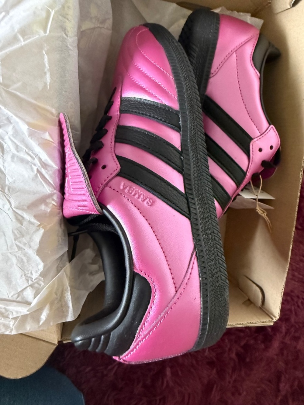Adidas Metallic Fushia Samba LT - Picture 2 of 7